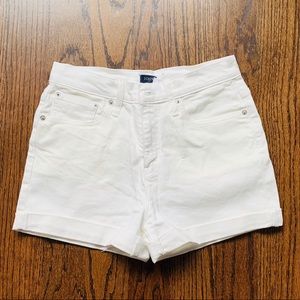 White Denim Shorts - J.Crew